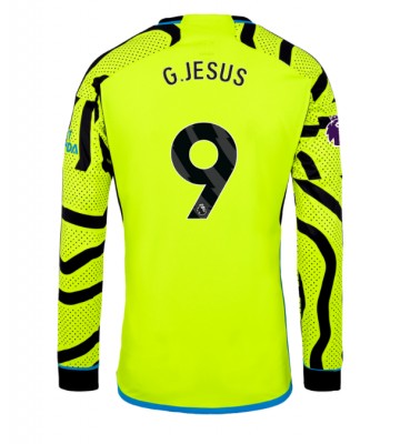 Arsenal Gabriel Jesus #9 Koszulka Wyjazdowych 2023-24 Długi Rękaw